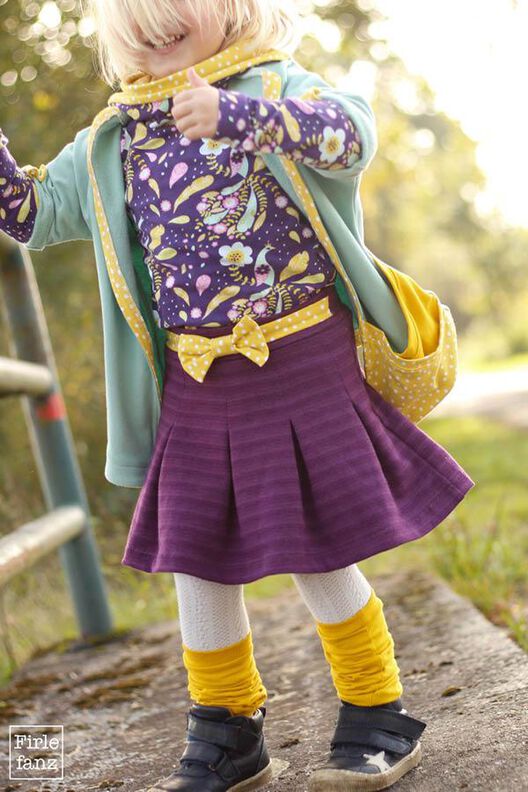 Rapunzel für Mädchen: Faltenrock Gr. 74 – 164 image number 2