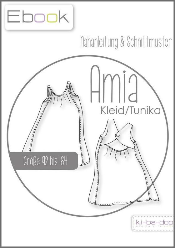 Ebook/Nähanleitung Kleid/Tunika AMIA Gr. 92-164 image number 2