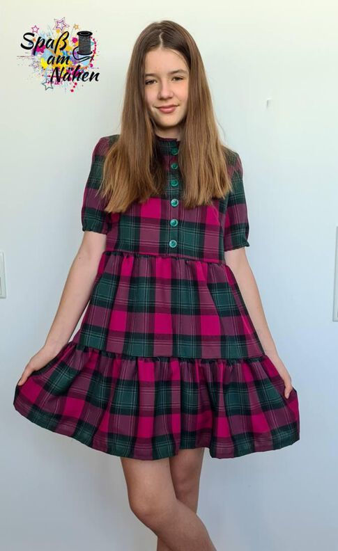 Kinder Stufenkleid mit Taschen LANGKAH ♥ Gr. 98-164 image number 7