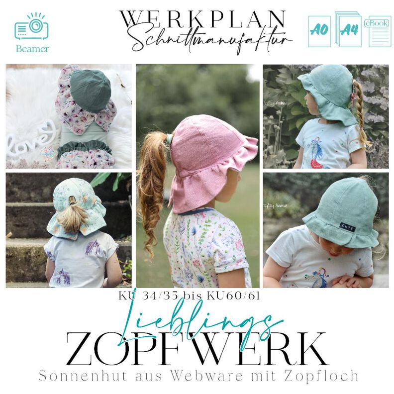 ZopfWERK | Sonnenhut mit Zopfloch  | A0 & A4 & Beamer image number 1