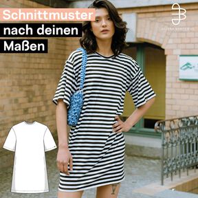 Schnittmuster nach Maß für ein T-Shirt Kleid