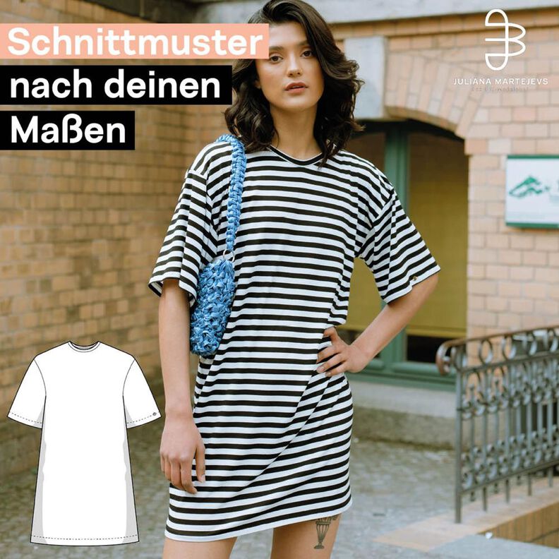 Schnittmuster nach Maß für ein T-Shirt Kleid image number 1
