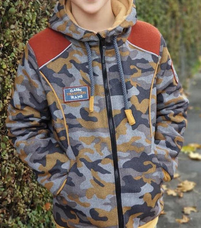 Sweatjacke Kinder Schnittmuster Gr. 74-176 - MANUC #129 image number 9