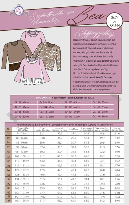 Bea Rippshirt Gr. 74 bis 164 image number 2