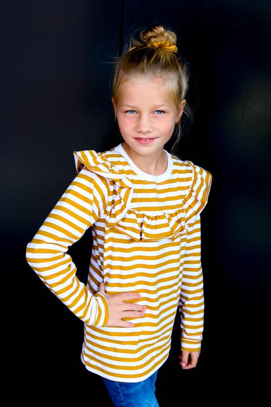 Ruffle-Shirt mit Rüscheneinsatz / eBook Schnittmuster  image number 7