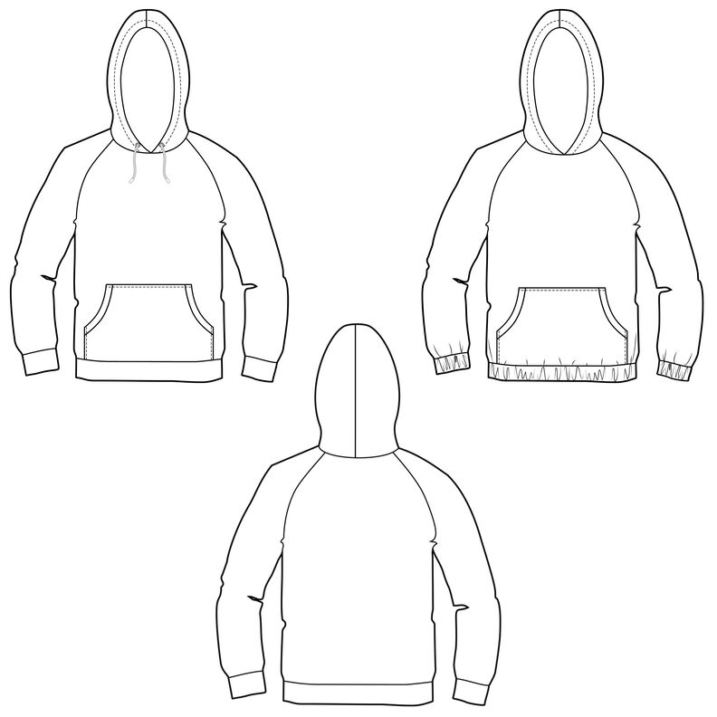 Unisex Hoodie TIBU ♥ Gr. XS-XXXL image number 9