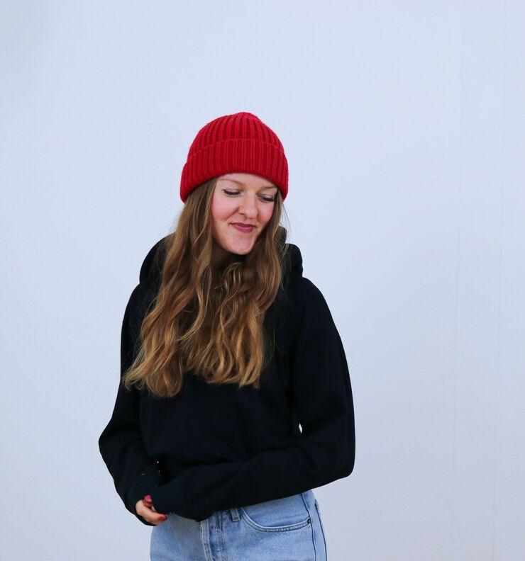 Kurzer Pullover "cropped Hoodie" Schnittmuster & Anleitung image number 3