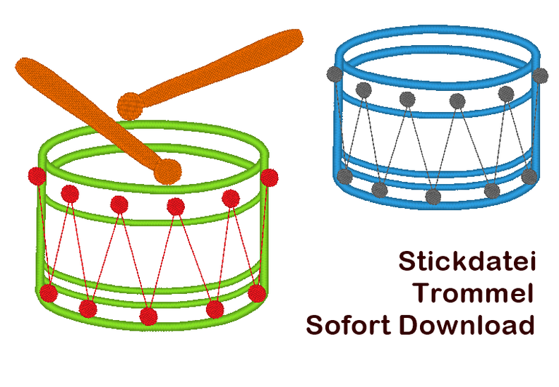 Stickdatei Trommel image number 1