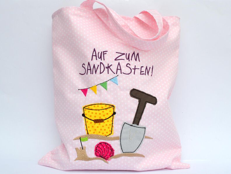 Stickdatei Sandspielzeug Sandkasten 13x18cm image number 2