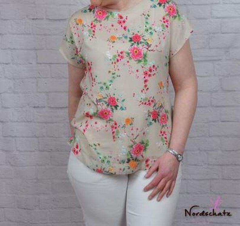 Ebook/Nähanleitung Basic Blusen-Shirt Damen Gr. 32-50 image number 6