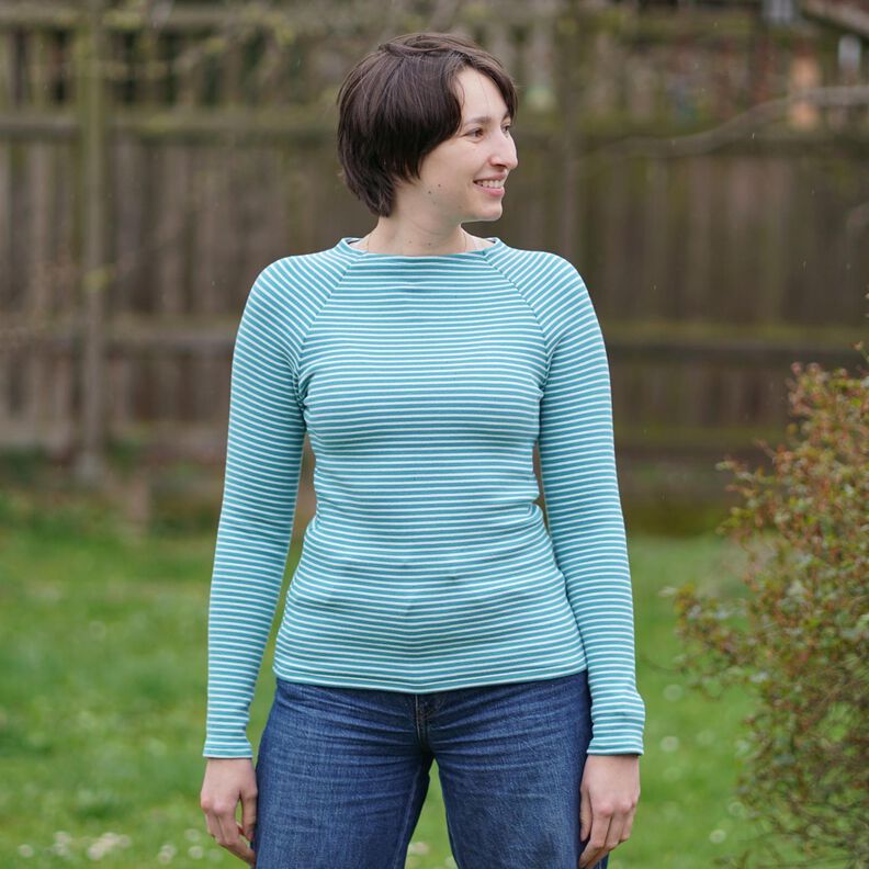 Raglan Shirt Damen Pullover slim nähen Gr. 34-40 image number 6