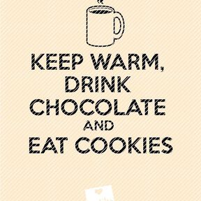 Plotterdatei »Hot Chocolate« – Spruch »Keep Warm«