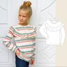 Ruffle-Shirt mit Rüscheneinsatz / eBook Schnittmuster  thumbnail number 1