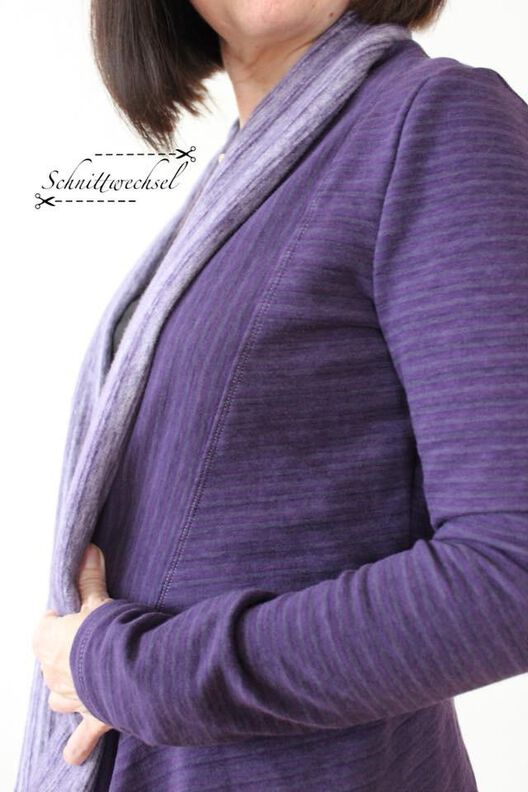Jacke Jazzy Gr. 34-52, PDF-Schnitt A4, A0 und Anleitung image number 4