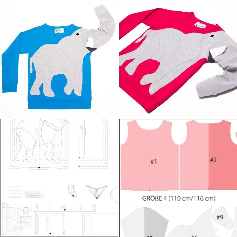 Pullover Kind E-Book Luanimals Elefant Eli (86-152cm) image number 8