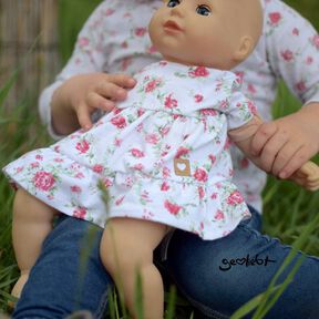 *Püppis Partydress* Puppenkleid Boho inkl. Beanie & Leggings