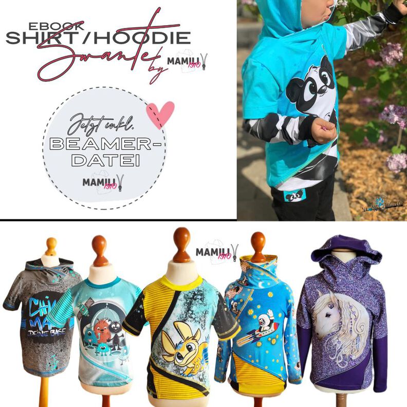 Hoodie/Shirt Swante Mini Gr. 80-122 inkl. Beamerdatei image number 1