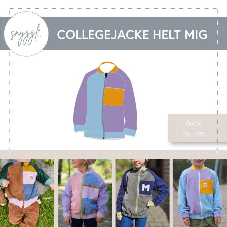 Collegejacke Helt mig Gr. 56-170, A0, Cord, Leinen, Canvas image number 1
