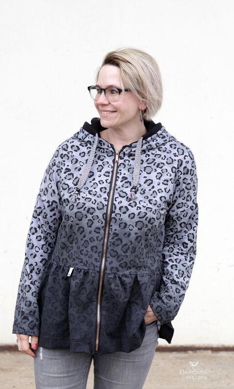 *Ladies Sweater Jacket* Volantjacke, Collegejacke image number 3