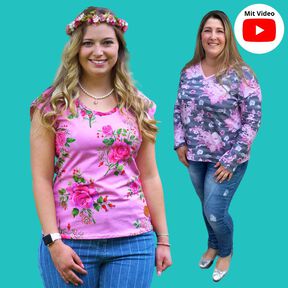 Damen Shirt viele Varianten SAYANG ♥ Gr. XS-XXL