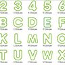 12cm Buchstaben und Zahlen Stickdatei Alphabet Zahl thumbnail number 3