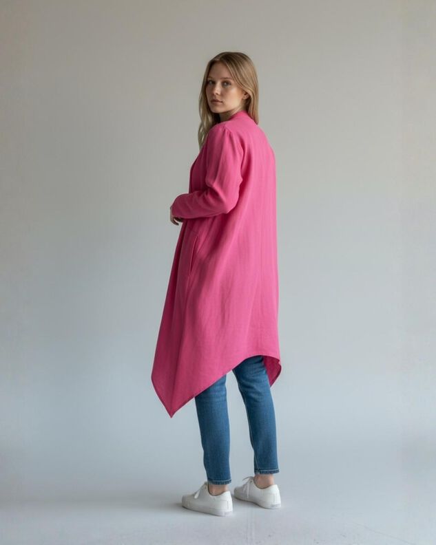 Sweat Cardigan, Gr. 32-54, Schnitt m. Ebenen A4, A0+, Beamer image number 4