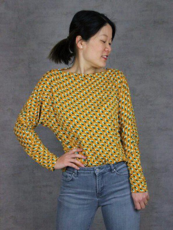 Fledermausshirt "HILDA" Nähanleitung und Schnitt Gr. 158–46 image number 5