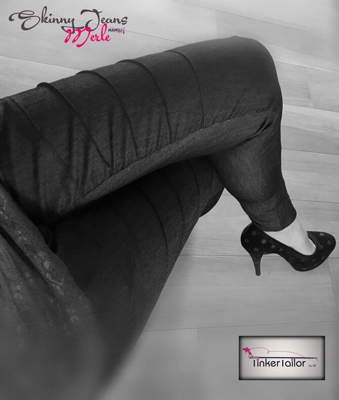 E-Book Skinny Jeanshose Merle Gr. 30-48 image number 6