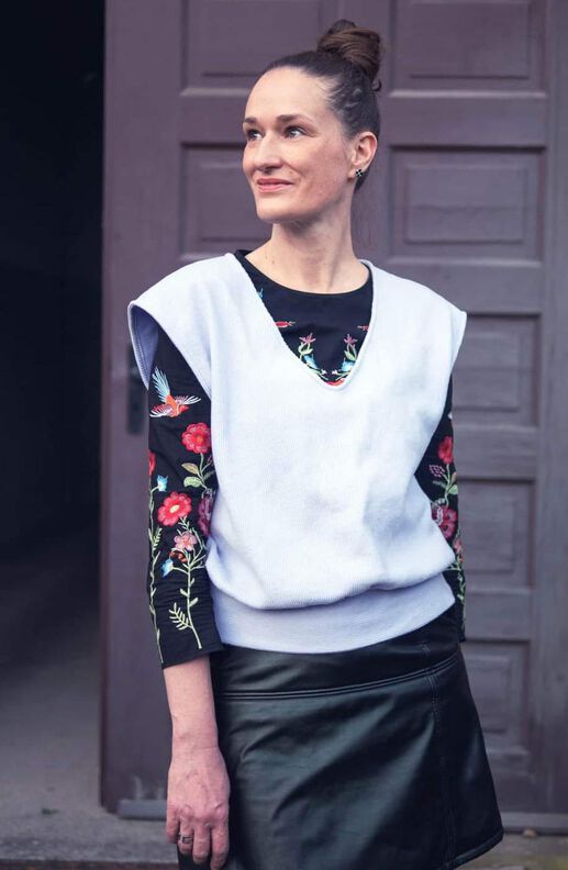 Oversize Pullunder (34-60) BRUNA Damen Schnittmuster image number 6