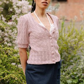 Kurzarm Cardigan Schnittmuster Damen XS-XXXL Strickjacke