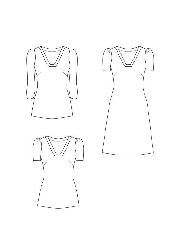 Shirt PETITE ELFIE Gr. 34-48 PDF-Schnitt A4, A0, Anleitung image number 8