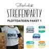 Streifenparty Set 1 | Schleiferlwerk | Plottdateien  thumbnail number 1