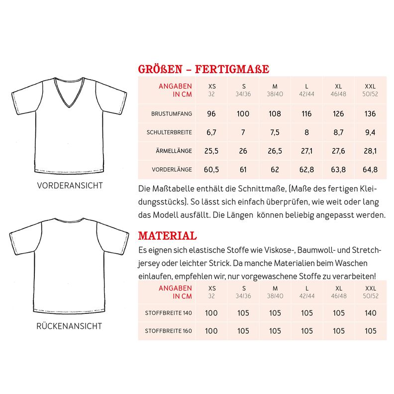 FRAU KAY - Shirt mit V-Ausschnitt XS-XXL image number 8