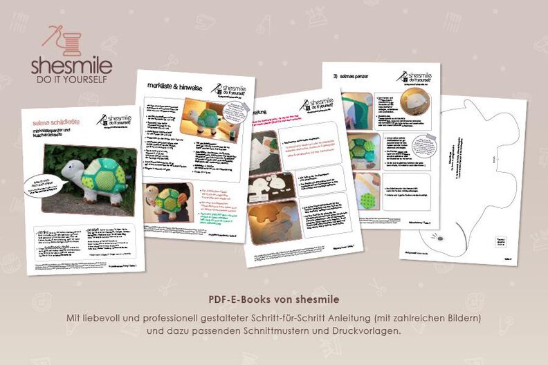 Schildkröte "Selma" (Nähanleitung und Schnittmuster) image number 3
