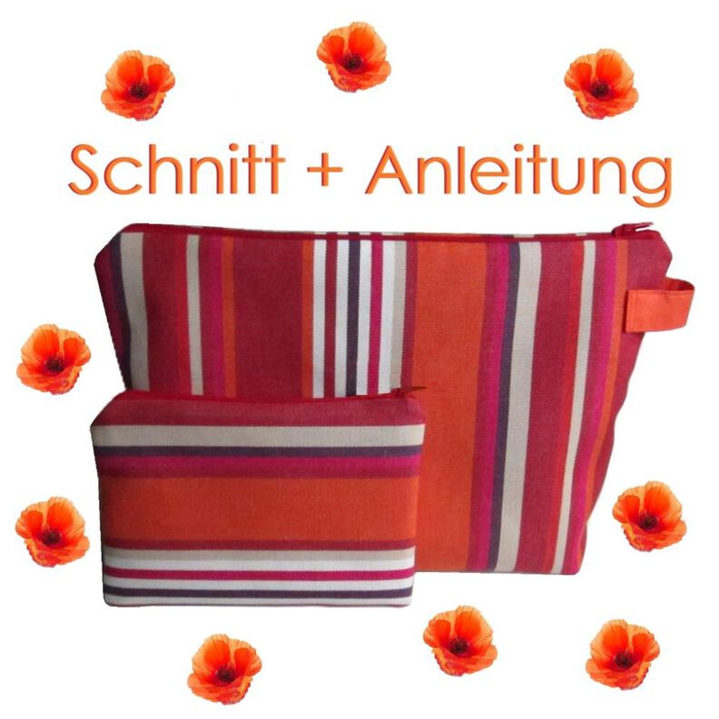 Schnitt und Nähanleitung Kulturtasche und Kosmetiktäschchen image number 1