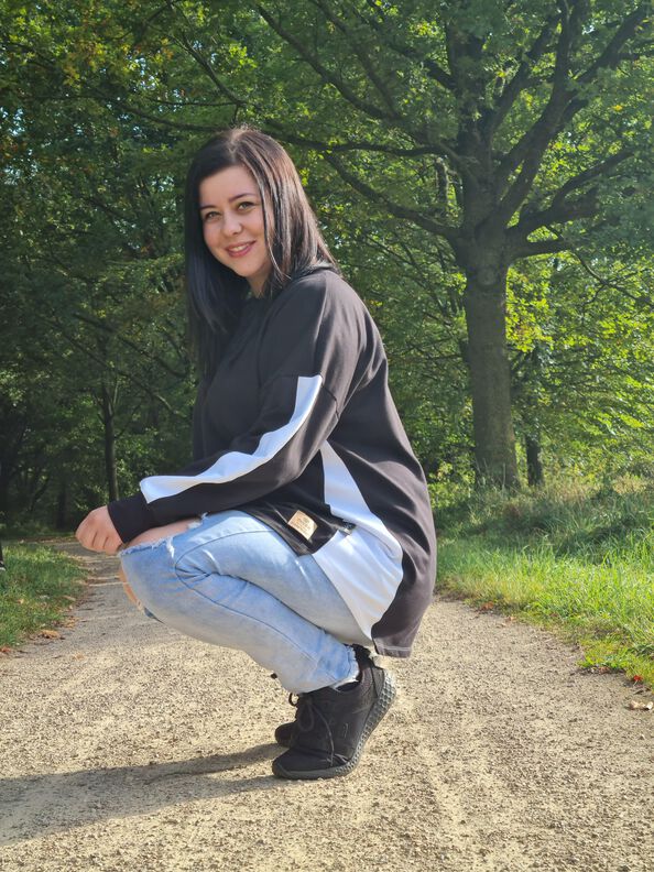 BEAMER&A0&A4 lovely lady oversized hoodie 34-56 Damenhoodie image number 10