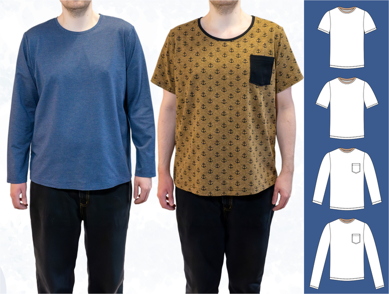 Herren Basic-Shirt Sam – 4 Ärmellängen Gr. 44-60, A4+A0 image number 10