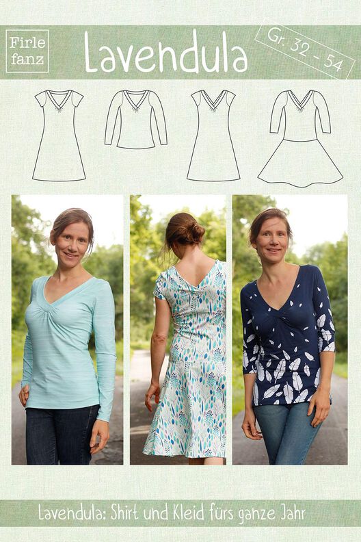 Lavendula: Damenshirt und Damenkleid Gr. 32 – 54 image number 1