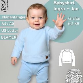 Schnittmuster Babyshirt Ingra-Jan Gr. 62-86 A4/A0-Datei Schnittmuster Babyshirt Ingra-Jan Gr. 62-86 A4/A0-Datei