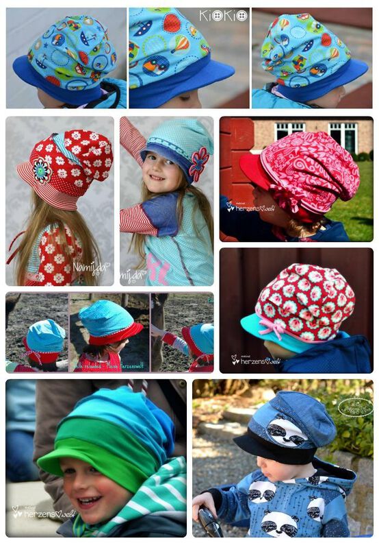 Schirmbeanie Kinder Schnittmuster Gr. 44-60 - deine JELLE #2 image number 6