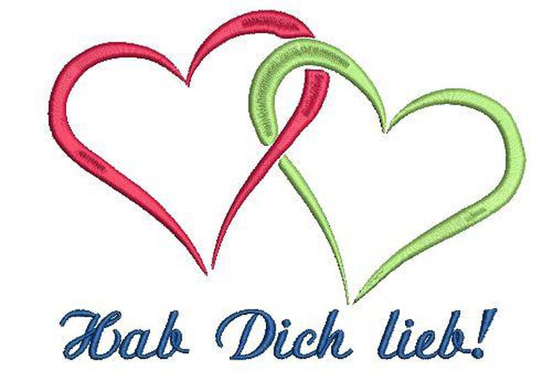 Stickdatei Kontur Herzen 4er SET 13x18cm image number 2