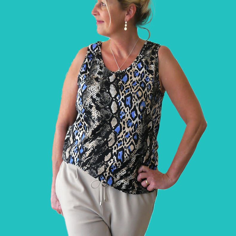 Träger Top optional Rüsche & Knopfleiste RELA ♥Gr. XS-XXL image number 7