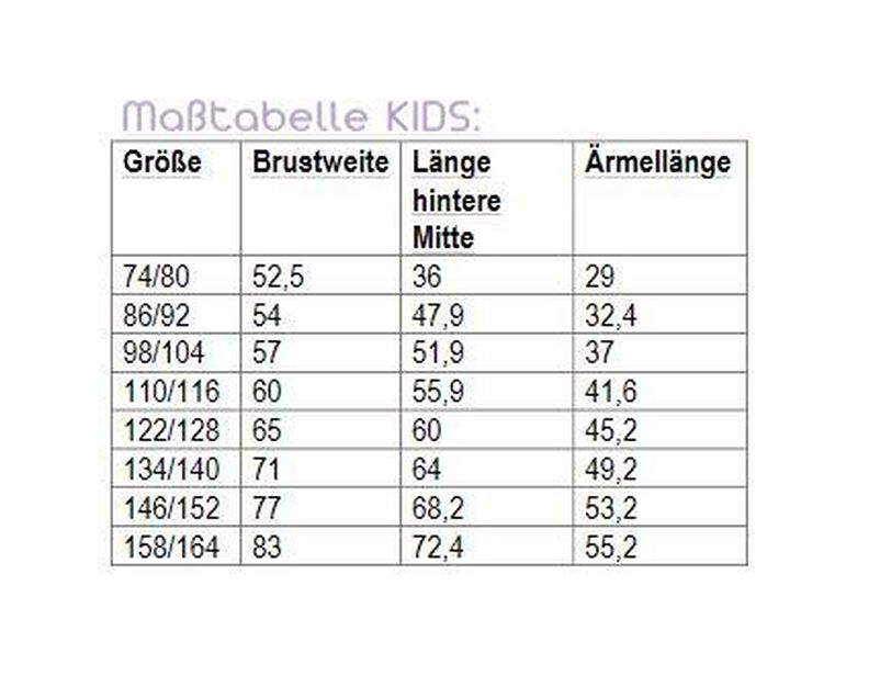 Ebook/Nähanleitung Basic Shirt/Tunika Gr. 74/80-158/164 image number 3