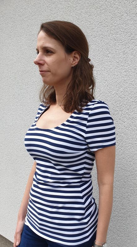 Shirt LONA CUP D Gr. 34-54 PDF-Schnitt A4, A0, Anleitung image number 7