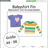 Fin – Babyshirt aus Jersey mit Knopfleisten Gr. 44–98 A4+A0 thumbnail number 8