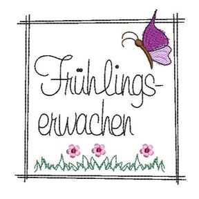 Stickdatei Frühlingserwachen 2 Größen