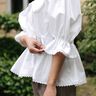 Wickelbluse Schnittmuster Damen Bubikragen Puffärmel thumbnail number 4