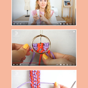 Makramee Gürtel zum Knoten inklusive Videoanleitung