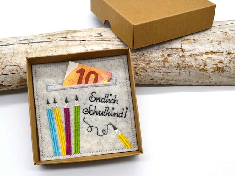 Stickdatei Wunscherfüller Schule Schulkind Stifte image number 3