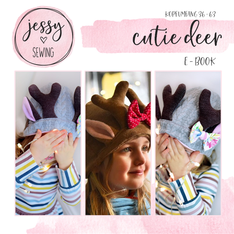 *cutie deer*Reh-Beanie, Rehkitz Beanie Kopfumfang 36 - 63 image number 1